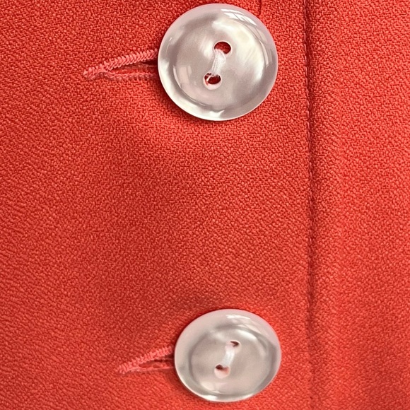 T. Milano Short Sleeve Blazer Peach Pink Size 16W - Picture 6 of 9